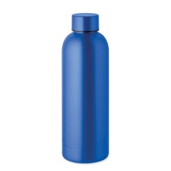 Bouteille  en acier inox recyclé ATHENA Couleurs : bleu Matières : acier inoxydable recyclé objet promotionnel éco-responsable