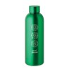 Bouteille  en acier inox recyclé ATHENA Couleurs : vert Matières : acier inoxydable recyclé marquage laser ultra précis