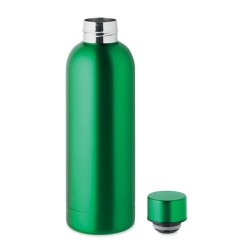 Bouteille  en acier inox recyclé ATHENA Couleurs : vert Matières : acier inoxydable recyclé objet publicitaire robuste
