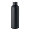 Bouteille  en acier inox recyclé ATHENA Couleurs : noir Matières : acier inoxydable recyclé impression haute définition
