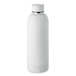 Bouteille  en acier inox recyclé ATHENA Couleurs : blanc Matières : acier inoxydable recyclé cadeau entreprise pas cher