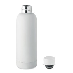 Bouteille  en acier inox recyclé ATHENA Couleurs : blanc Matières : acier inoxydable recyclé accessoire événementiel unique