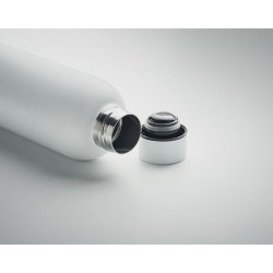 Bouteille  en acier inox recyclé ATHENA Couleurs : blanc Matières : acier inoxydable recyclé objet promotionnel éco-responsable