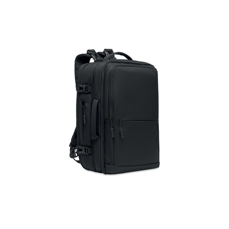 Sac à dos  600D RPET personnalisé - SOPHIS Matières : PET recyclé Couleurs : noir