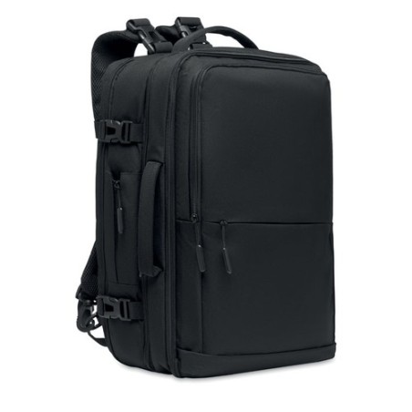Sac à dos  600D RPET personnalisé - SOPHIS Matières : PET recyclé Couleurs : noir