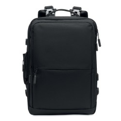 Sac à dos  600D RPET personnalisé - SOPHIS Matières : PET recyclé Couleurs : noir 2