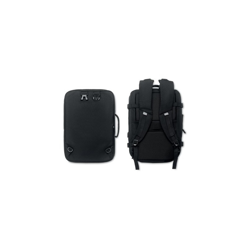 Sac à dos  600D RPET personnalisé - SOPHIS Matières : PET recyclé Couleurs : noir cadeau collaborateur premium