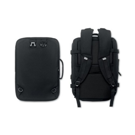 Sac à dos  600D RPET personnalisé - SOPHIS Matières : PET recyclé Couleurs : noir cadeau collaborateur premium
