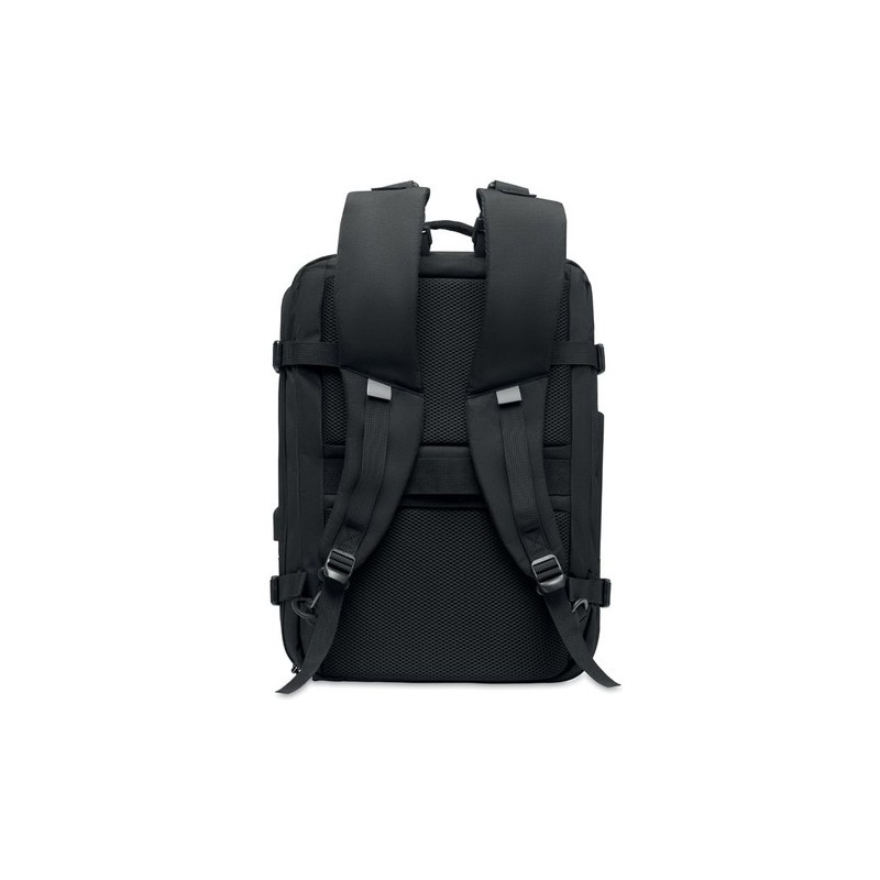Sac à dos  600D RPET personnalisé - SOPHIS Matières : PET recyclé Couleurs : noir accessoire événementiel unique