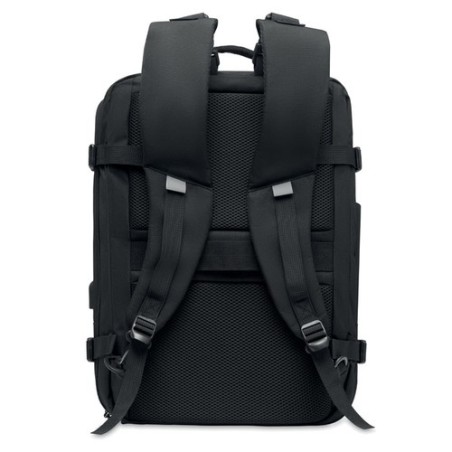 Sac à dos  600D RPET personnalisé - SOPHIS Matières : PET recyclé Couleurs : noir accessoire événementiel unique