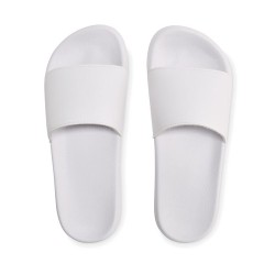 Claquettes Antidérapantes Personnalisées 38/39 - KOLAM Matières : EVA Couleurs : blanc cadeau collaborateur premium