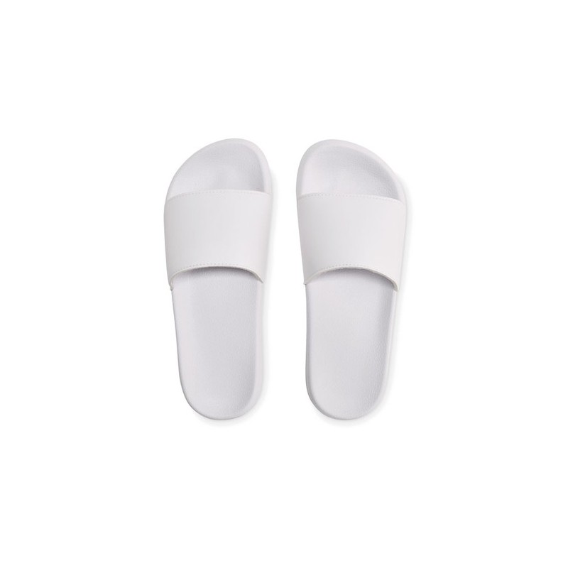 Claquettes Antidérapantes Personnalisées 38/39 - KOLAM Matières : EVA Couleurs : blanc cadeau collaborateur premium