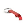 Porte-clés s en aluminium recyclé décapsuleur pratique personnalisé - OVIKEY Matières : aluminium Couleurs : rouge personnalisab