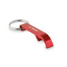 Porte-clés s en aluminium recyclé décapsuleur pratique personnalisé - OVIKEY Matières : aluminium Couleurs : rouge goodies entre