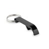 Porte-clés s en aluminium recyclé décapsuleur pratique personnalisé - OVIKEY Matières : aluminium Couleurs : noir impression hau