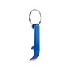 Porte-clés s en aluminium recyclé décapsuleur pratique personnalisé - OVIKEY Matières : aluminium Couleurs : bleu livraison expr