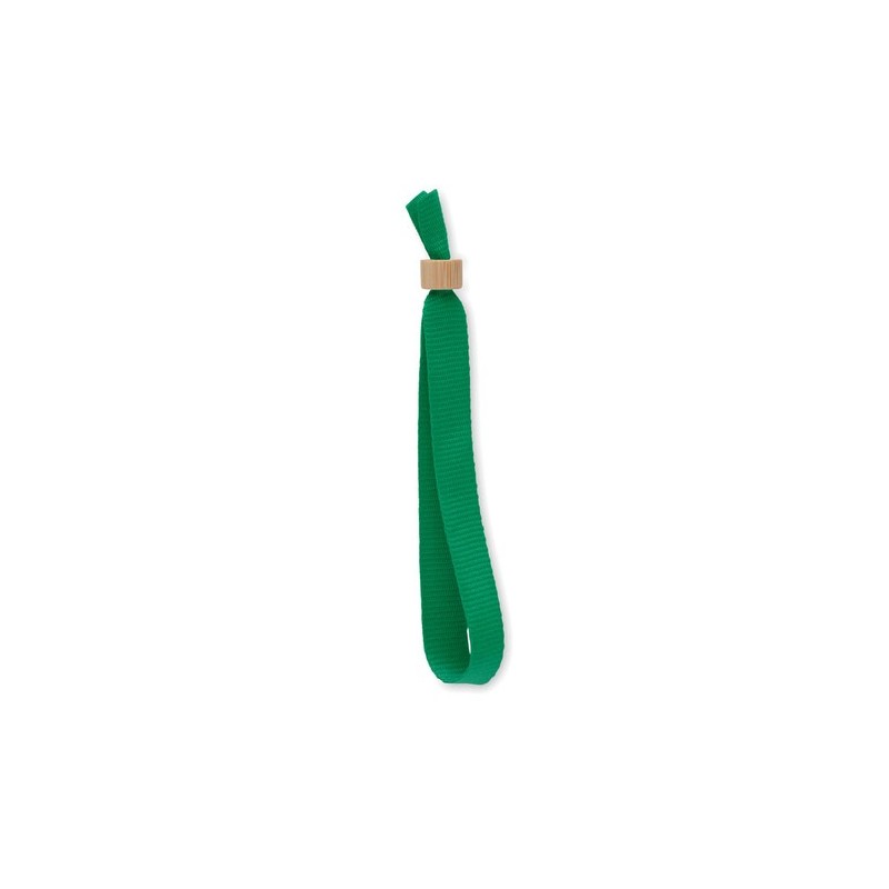 Bracelet Événementiel Éco-responsable Personnalisé en Polyester RPET FIESTA Matières : PET recyclé Couleurs : vert