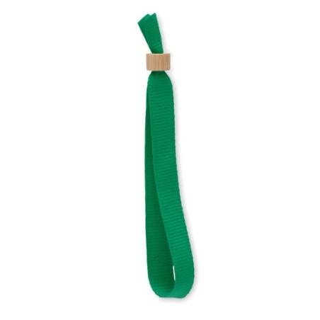 Bracelet Événementiel Éco-responsable Personnalisé en Polyester RPET FIESTA Matières : PET recyclé Couleurs : vert