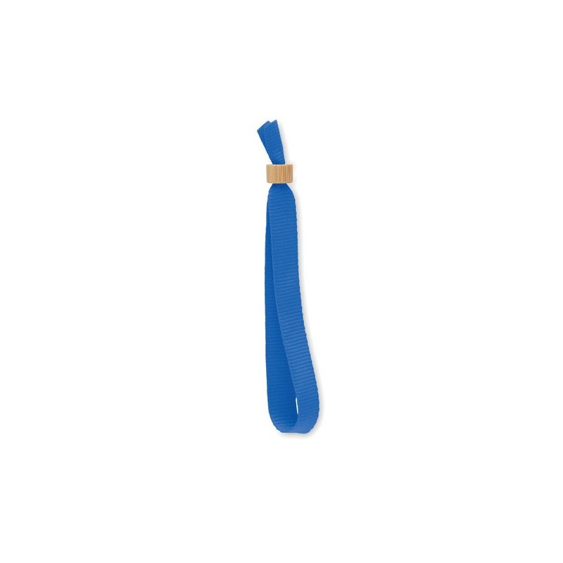 Bracelet Événementiel Éco-responsable Personnalisé en Polyester RPET FIESTA Matières : PET recyclé Couleurs : bleu objet promoti