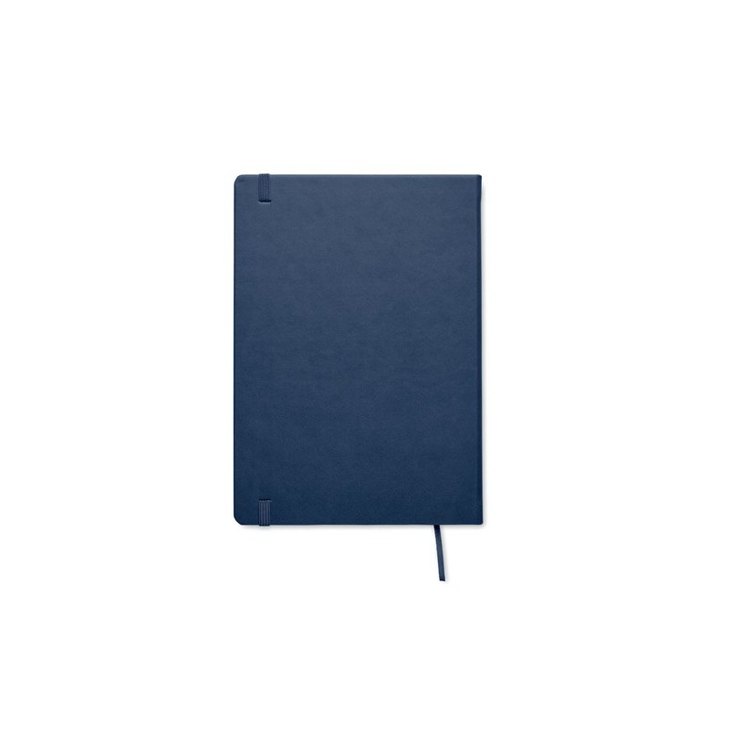 Carnet de notes A5 recyclé  personnalisé - OURS Matières : papier recyclé Couleurs : bleu objet promotionnel éco-responsable