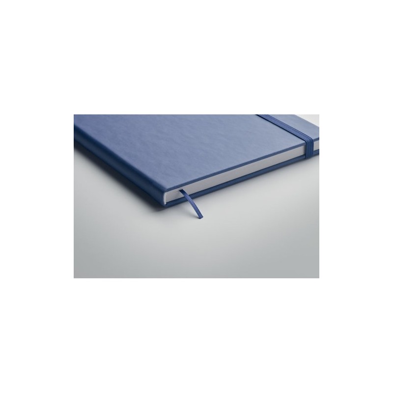 Carnet de notes A5 recyclé  personnalisé - OURS Matières : papier recyclé Couleurs : bleu goodies publicitaire durable
