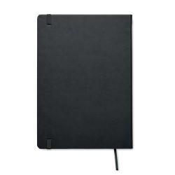 Carnet de notes A5 recyclé  personnalisé - OURS Matières : papier recyclé Couleurs : noir marquage laser ultra précis