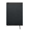 Carnet de notes A5 recyclé  personnalisé - OURS Matières : papier recyclé Couleurs : noir marquage laser ultra précis
