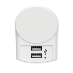 Chargeur Euro USB 2 Ports Personnalisé 12W pas cher - Skross Matières : ABS Couleurs : blanc 2