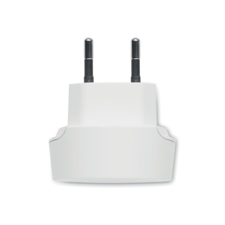 Chargeur Euro USB 2 Ports Personnalisé 12W pas cher - Skross Matières : ABS Couleurs : blanc goodies publicitaire événementiel