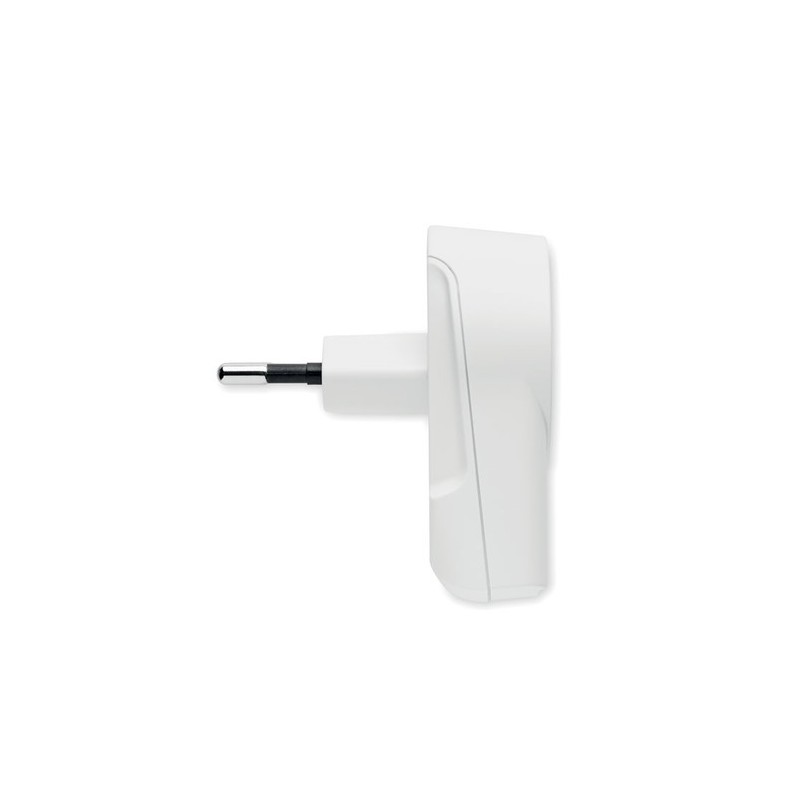 Chargeur Euro USB 2 Ports Personnalisé 12W pas cher - Skross Matières : ABS Couleurs : blanc impression haute définition