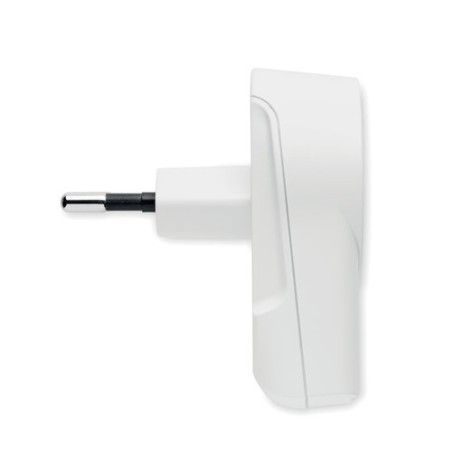 Chargeur Euro USB 2 Ports Personnalisé 12W pas cher - Skross Matières : ABS Couleurs : blanc impression haute définition