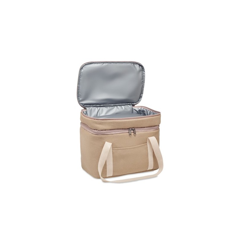 Sac isotherme  en toile 320 gr/m - KECIL TOP Matières : coton Couleurs : beige cadeau entreprise pas cher