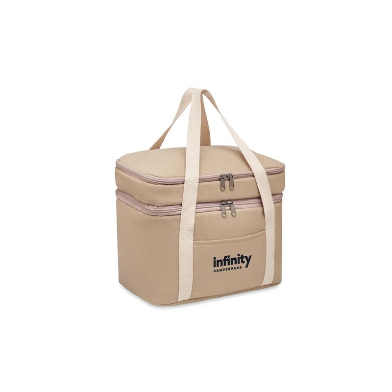 Sac isotherme  en toile 320 gr/m - KECIL TOP Matières : coton Couleurs : beige goodies publicitaire événementiel