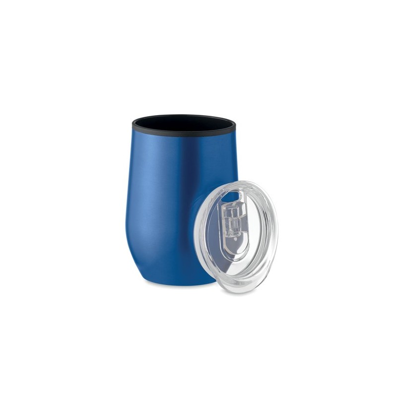 Tasse double paroi incassable personnalisée 350 ml - CHIN CHAN Matières : acier inoxydable Couleurs : bleu
