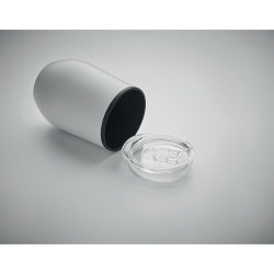 Tasse double paroi incassable personnalisée 350 ml - CHIN CHAN Matières : acier inoxydable Couleurs : blanc objet publicitaire r