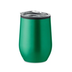 Tasse double paroi incassable personnalisée 350 ml - CHIN CHAN Matières : acier inoxydable Couleurs : vert livraison express 24h