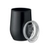 Tasse double paroi incassable personnalisée 350 ml - CHIN CHAN Matières : acier inoxydable Couleurs : noir personnalisable avec 
