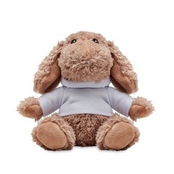 Chien en Peluche Éco-responsable avec Sweat Personnalisé - DOGGY Matières : PET Couleurs : blanc goodies publicitaire événementi