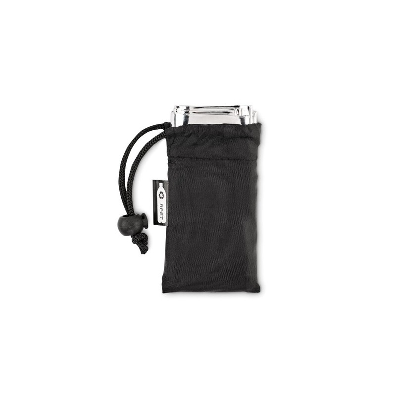 Couverture d'urgence personnalisée idéale pour survie - HELP Matières : aluminium Couleurs : noir personnalisable avec votre log