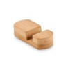 Support Téléphone Personnalisé Pratique et Élégant en Bambou - POY Matières : bambou Couleurs : bois