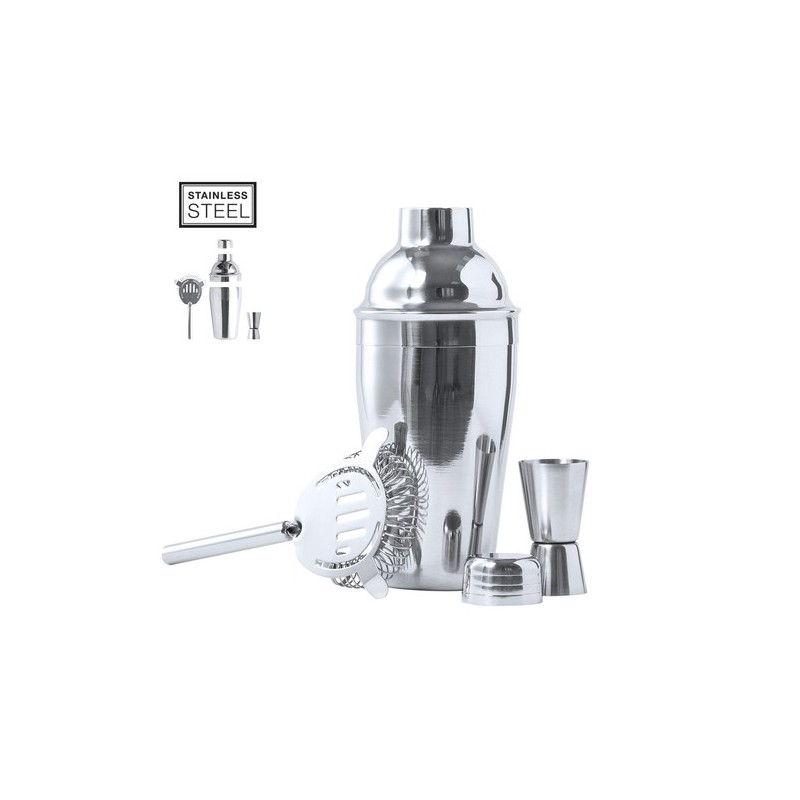 Set de Cocktail Éco-responsable et Élégant Personnalisé Wendol Matières : acier inoxydable