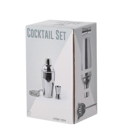 Set de Cocktail Éco-responsable et Élégant Personnalisé Wendol Matières : acier inoxydable marquage laser ultra précis