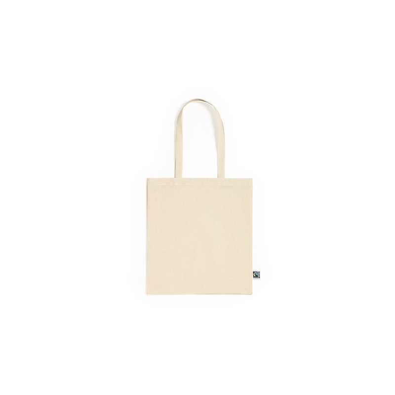 Sac Shopping Éthique Personnalisé Fairtrade Elatek Matières : coton Couleurs : naturel