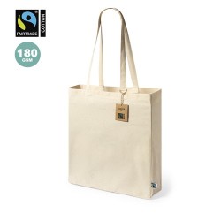 Sac Shopping Éthique Personnalisé Fairtrade Elatek Matières : coton Couleurs : naturel 2
