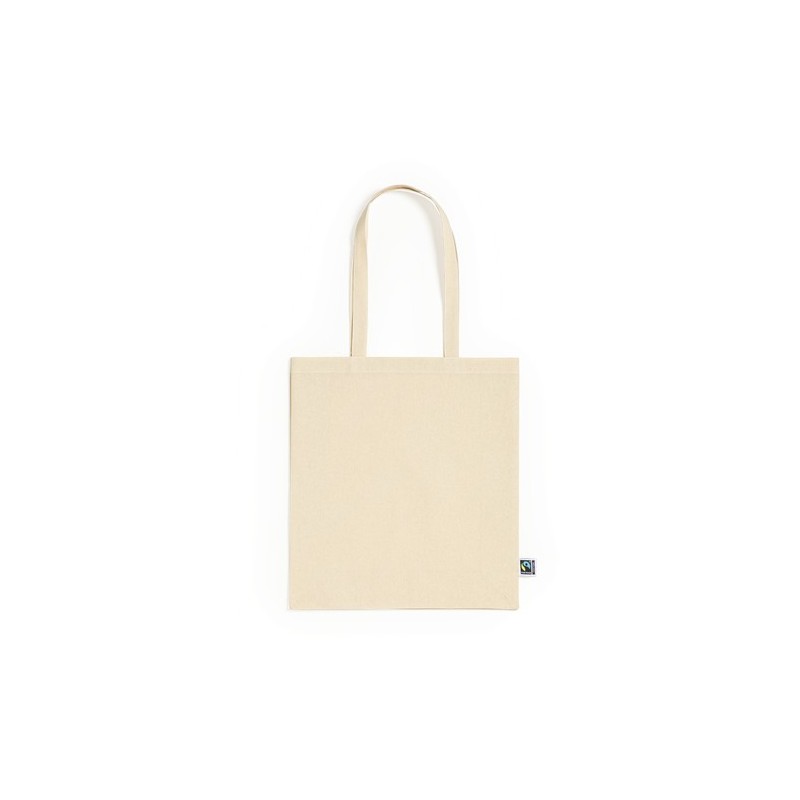 Sac Shopping Éthique Personnalisé Fairtrade Elatek Matières : coton Couleurs : naturel livraison express 24h 48h