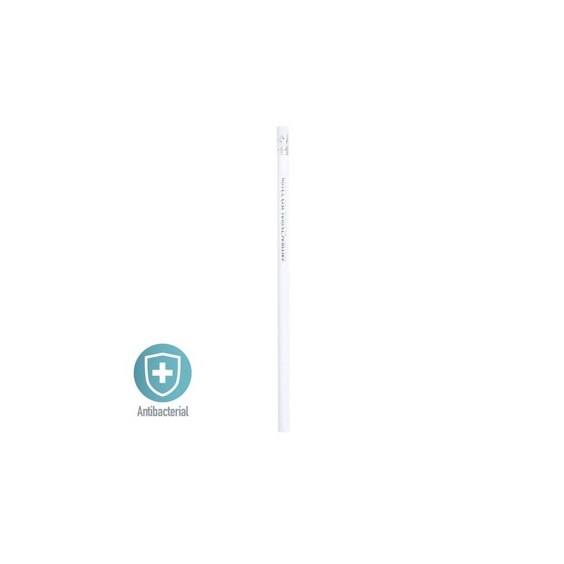 Crayon Antibactérien Éco-responsable Personnalisé - Cadeau d'Entreprise Sukon Matières : bois Couleurs : blanc personnalisable a