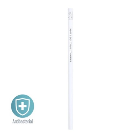 Crayon Antibactérien Éco-responsable Personnalisé - Cadeau d'Entreprise Sukon Matières : bois Couleurs : blanc personnalisable a