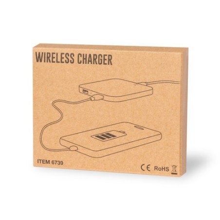 Chargeur Sans Fil Éco-responsable Personnalisé Kronex Matières : liège livraison express 24h 48h