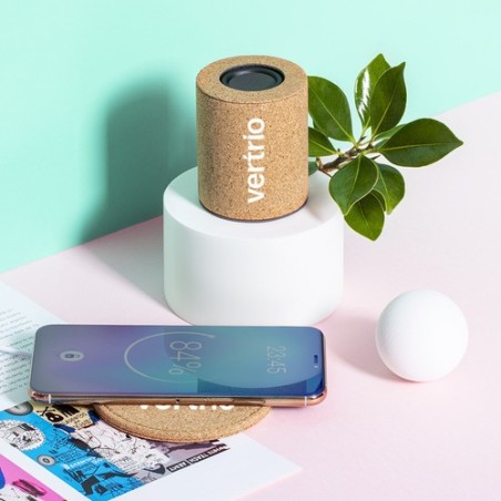 Enceinte Bluetooth Personnalisée Idéale pour Cadeaux Yuxter Matières : liège livraison express 24h 48h