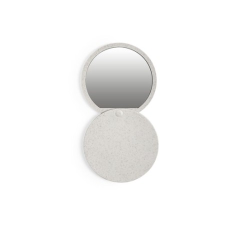 Miroir Éco-responsable et Personnalisé de Poche Pas Cher - Gradiox Matières : ABS Couleurs : naturel marquage laser ultra précis